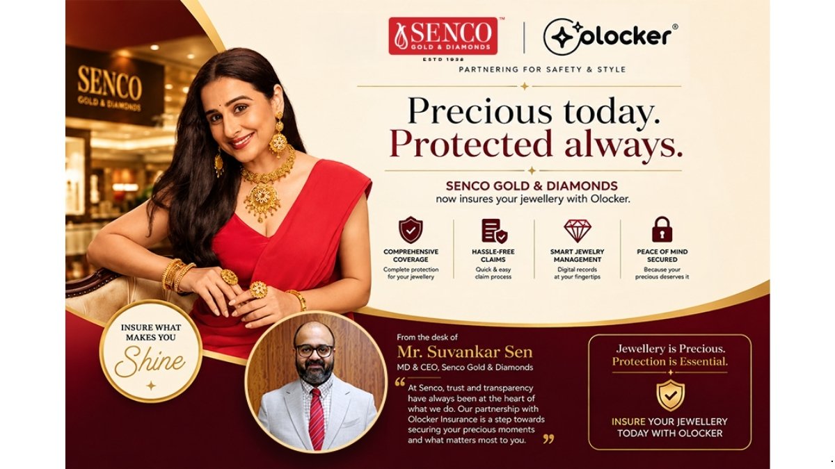 <div>Senco Gold & Diamonds Partners With Olocker to Give Customers Free Jewellery Insurance, Letting Precious Memories Be Worn, Not Hidden Away</div>
