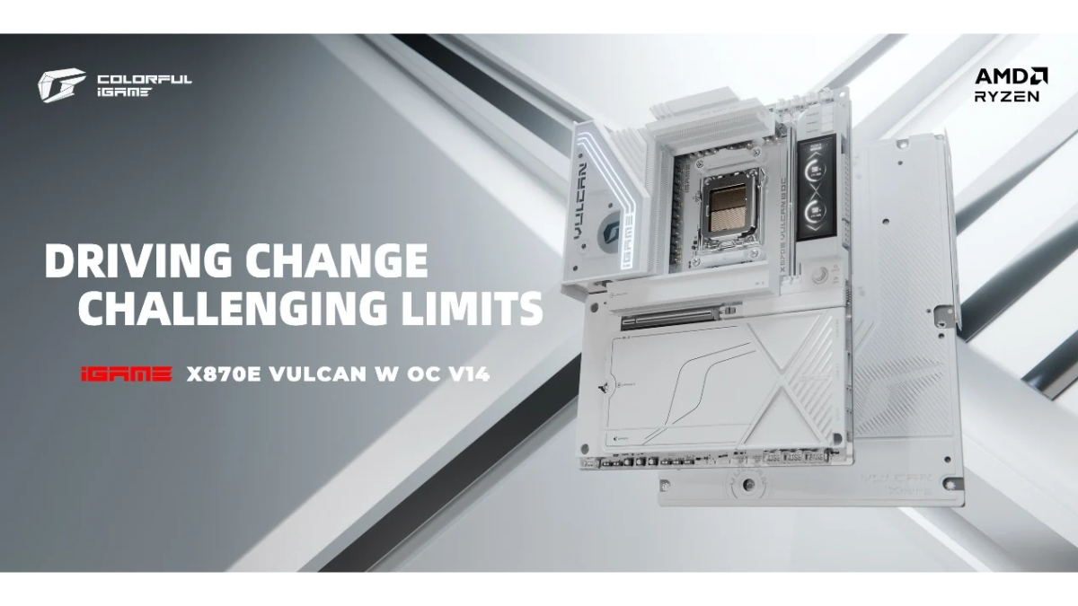 COLORFUL Launches the iGame X870E VULCAN W OC Motherboard